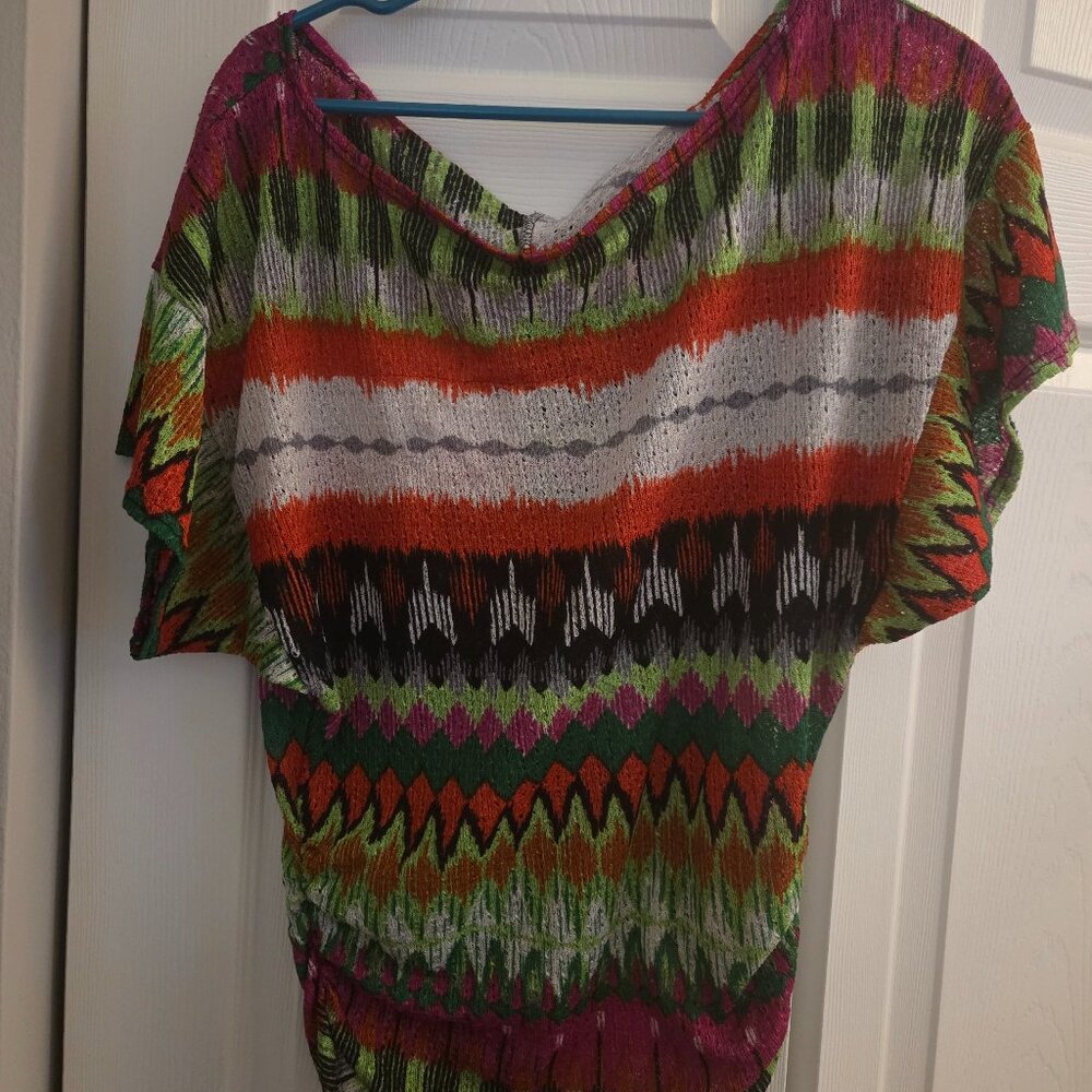 Colorful Patterned "Going Out Top"